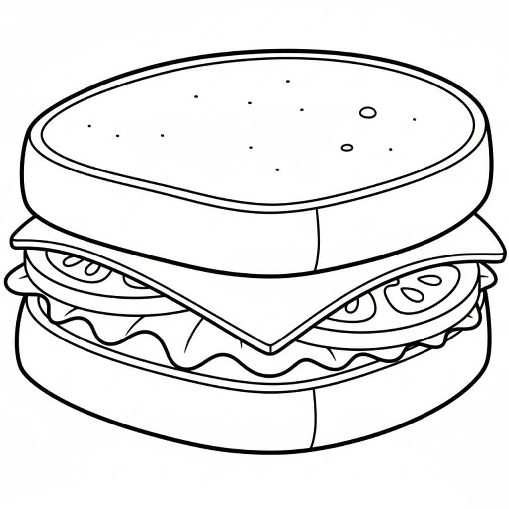 Kolorowanka Narysuj Kanapka bezpłatny