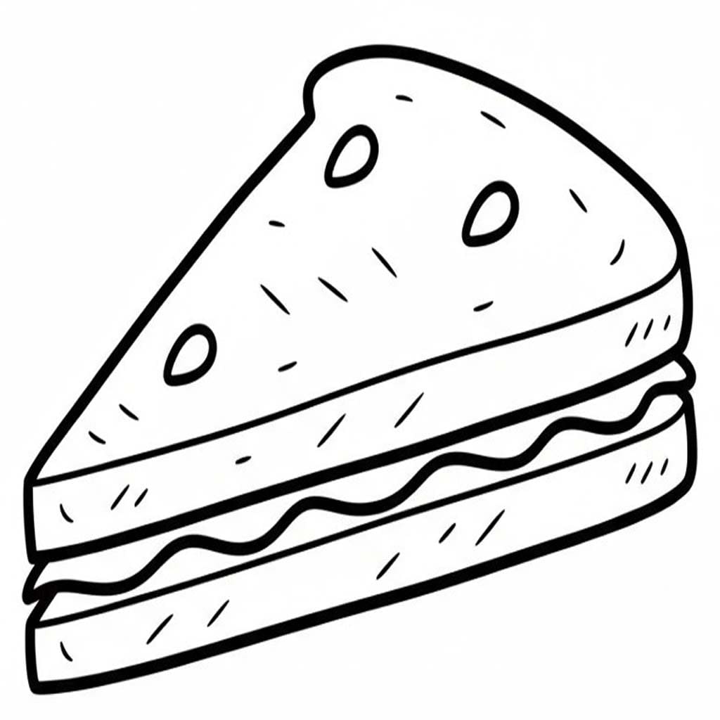 Kolorowanka Narysuj Kanapka