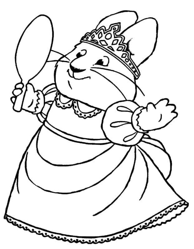 Kolorowanka Narysuj Maks i Ruby wydruku podstawowy