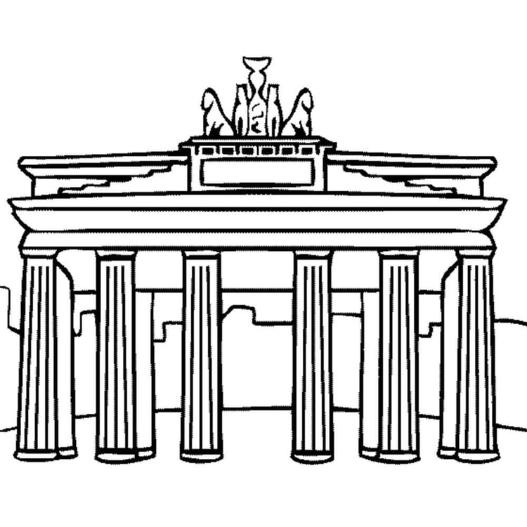 Kolorowanka Narysuj Niemcy prosty