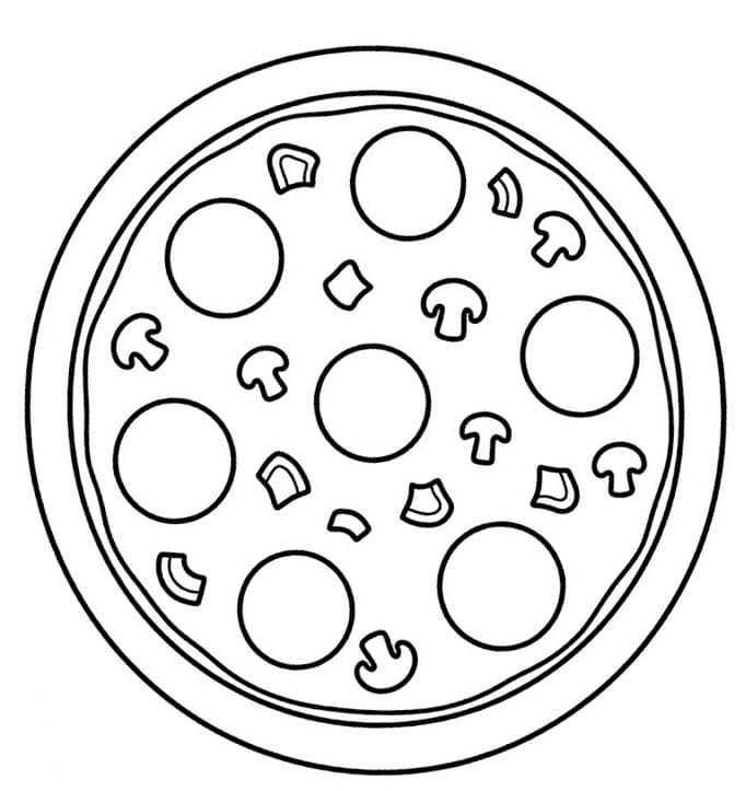 Kolorowanki Pizza
