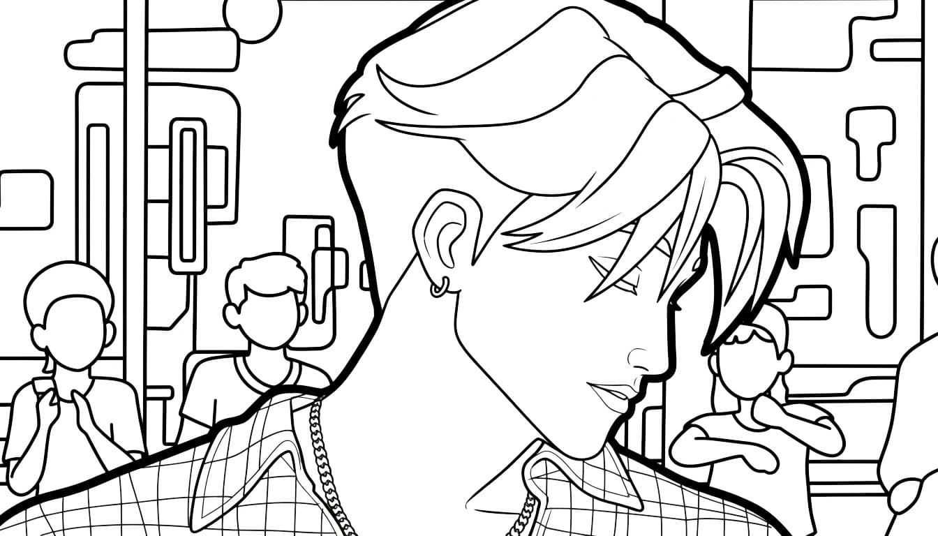 Kolorowanka Narysuj Saja Boys bezpłatny podstawowy