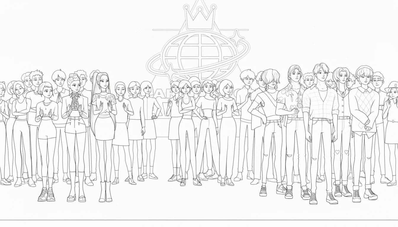 Kolorowanka Narysuj Saja Boys bezpłatny wydruku prosty