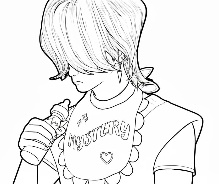 Kolorowanka Narysuj Saja Boys dla dzieci