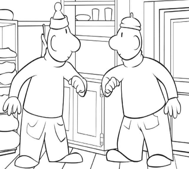 Kolorowanka Narysuj Sąsiedzi bezpłatny łatwy