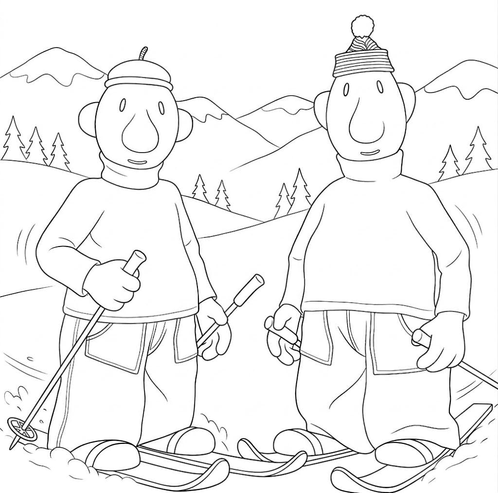 Kolorowanka Narysuj Sąsiedzi łatwy