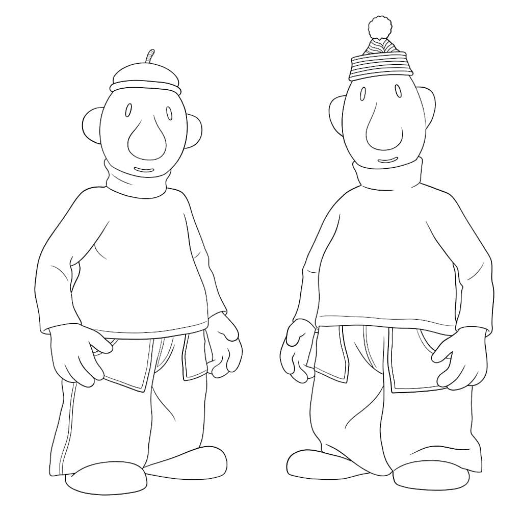 Kolorowanka Narysuj Sąsiedzi wydruku dla dzieci