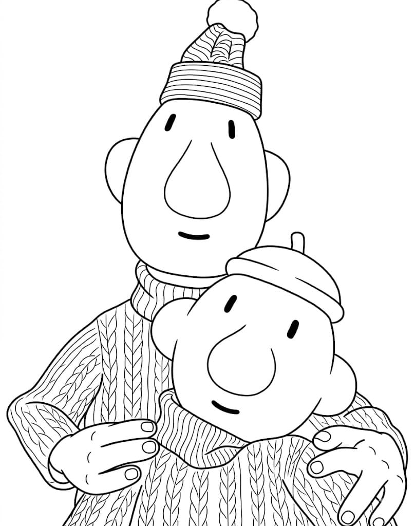 Kolorowanka Narysuj Sąsiedzi wydruku