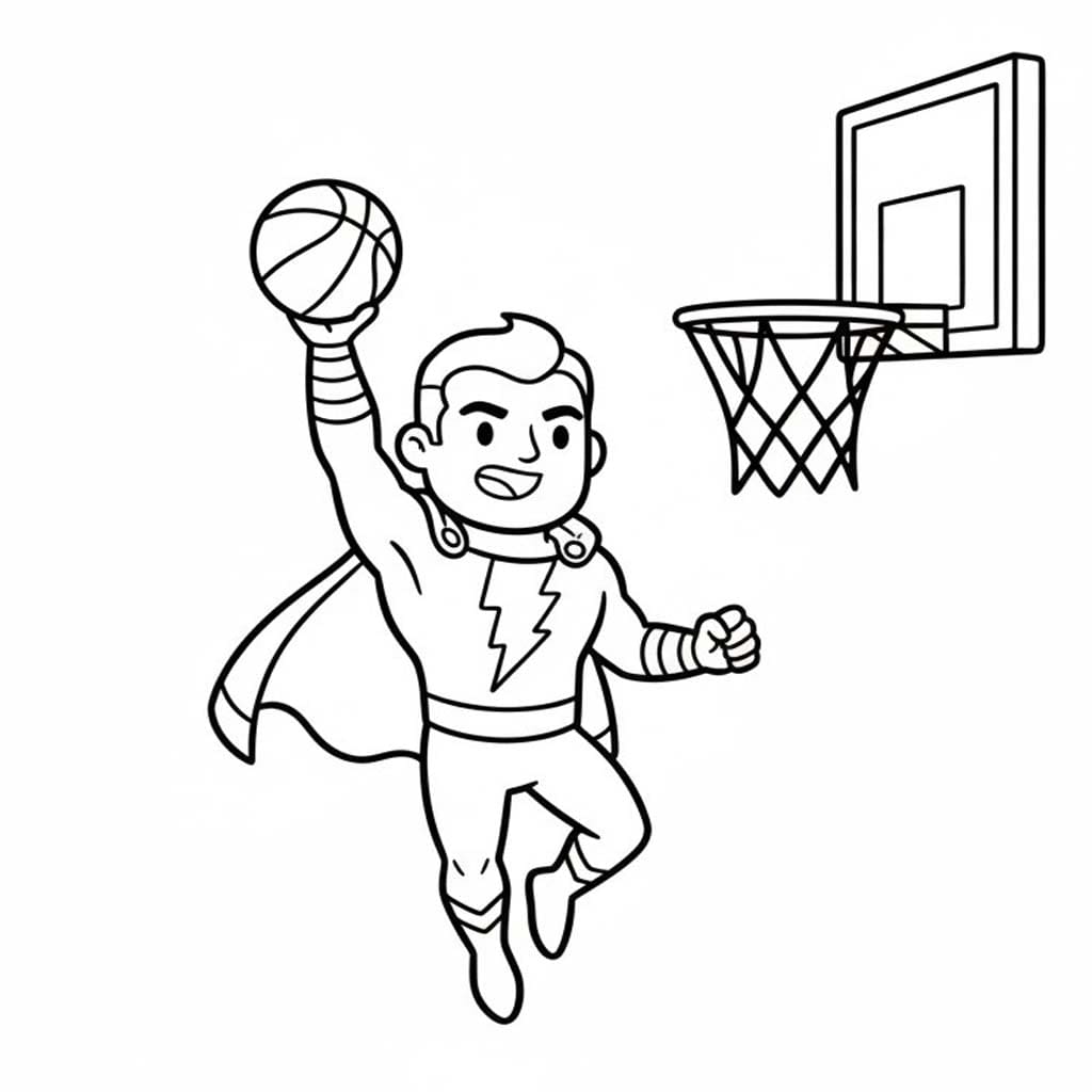 Kolorowanka Narysuj Shazam bezpłatny