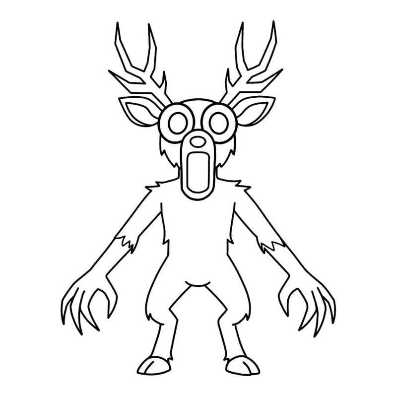 Kolorowanka Obraz 99 nocy w lesie do druku