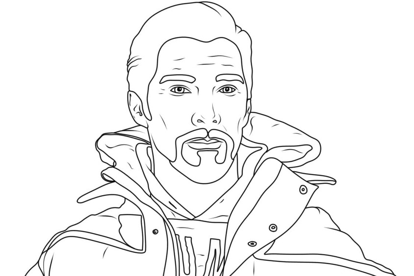 Kolorowanka Obraz Doktor Strange