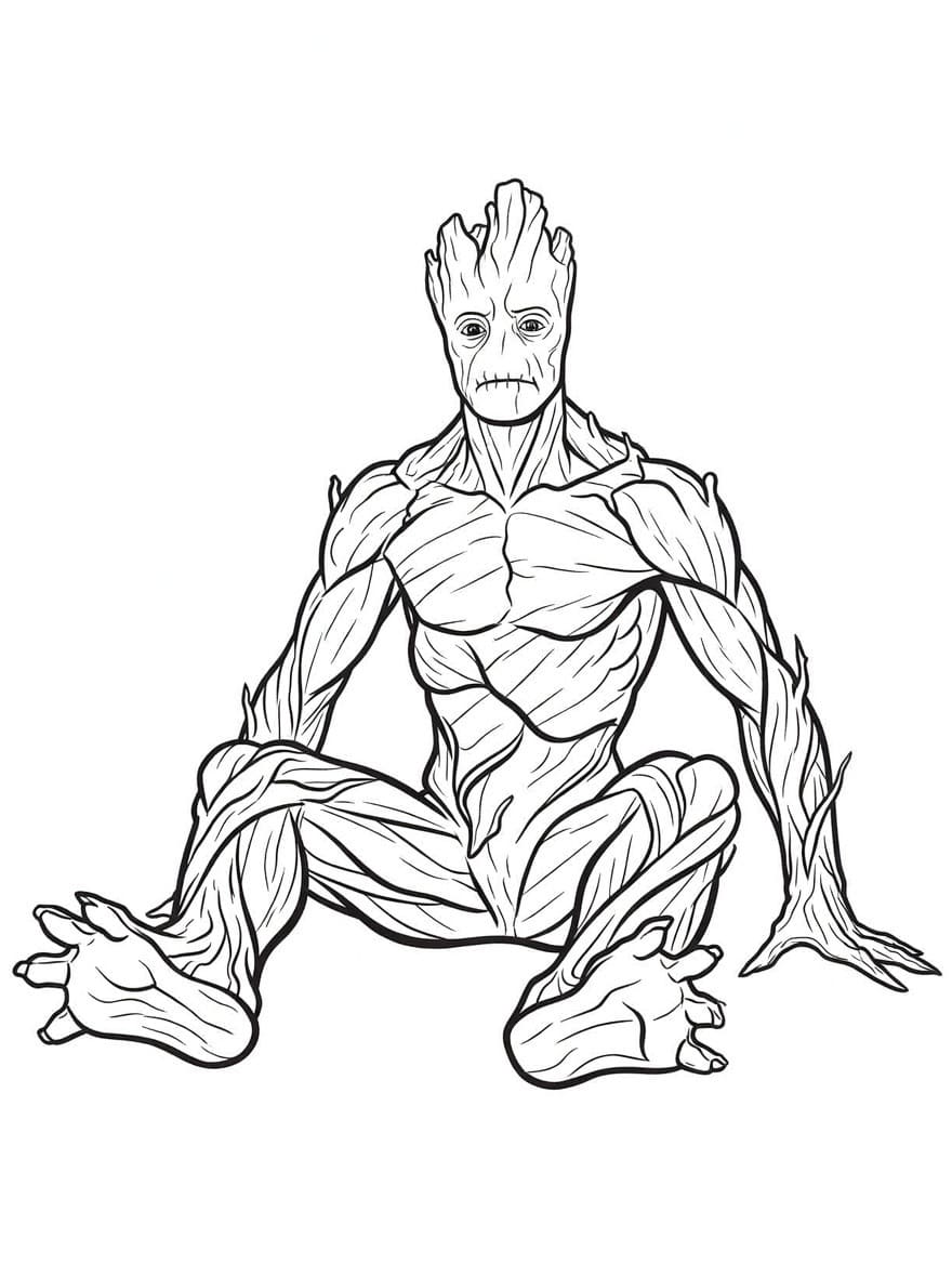 Kolorowanka Obraz Groot