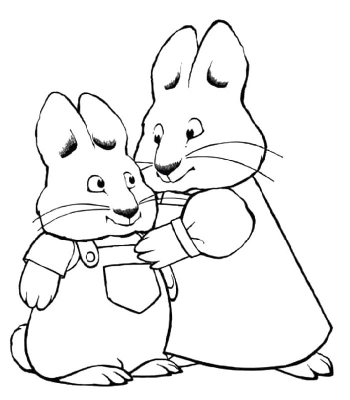 Kolorowanki Maks i Ruby