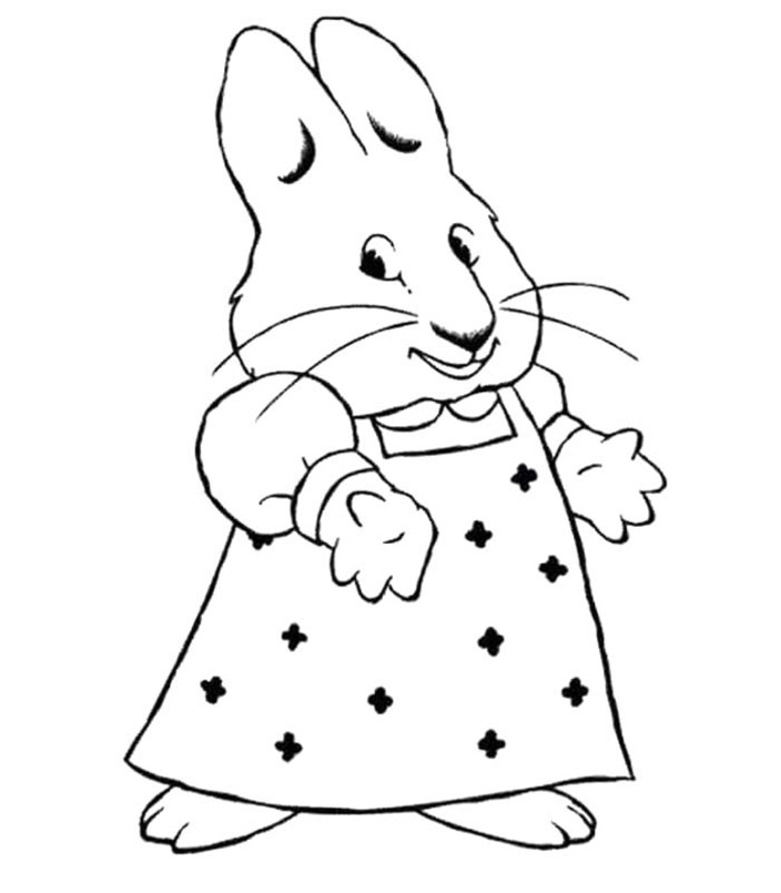 Kolorowanka Obraz Maks i Ruby