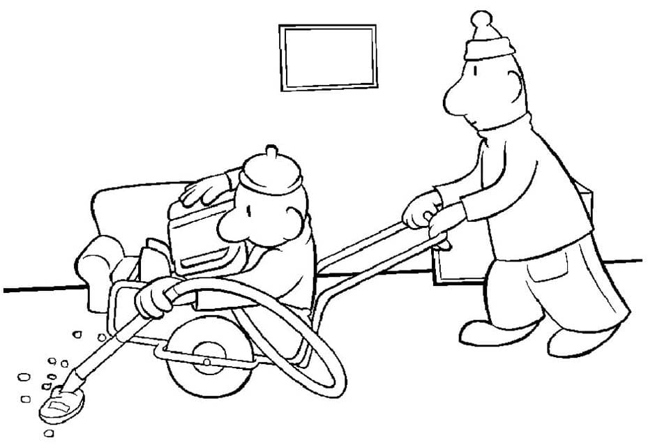 Kolorowanka Obraz Sąsiedzi wydruku