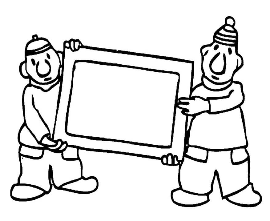 Kolorowanka Obraz Sąsiedzi