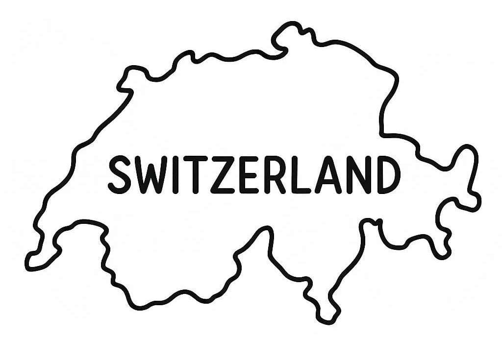 Kolorowanka Obraz Szwajcaria