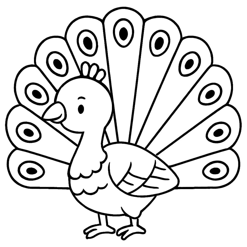 Kolorowanka Paw dla dzieci