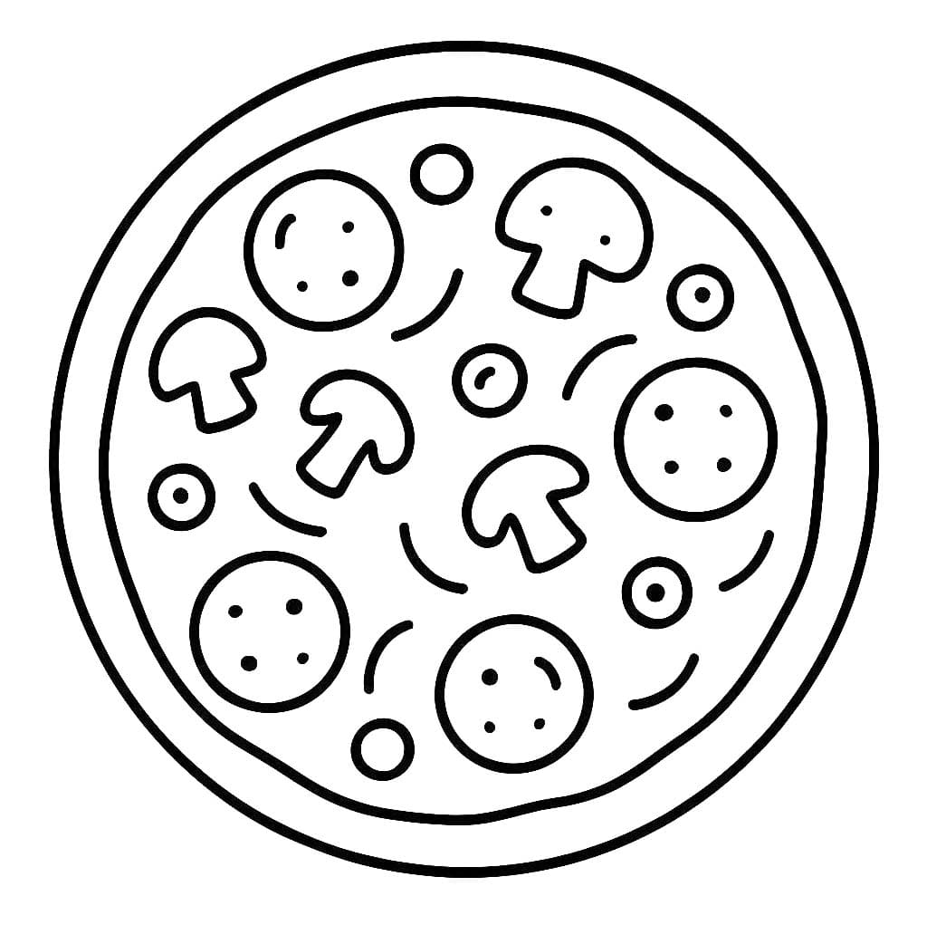 Kolorowanka Pizza bezpłatny
