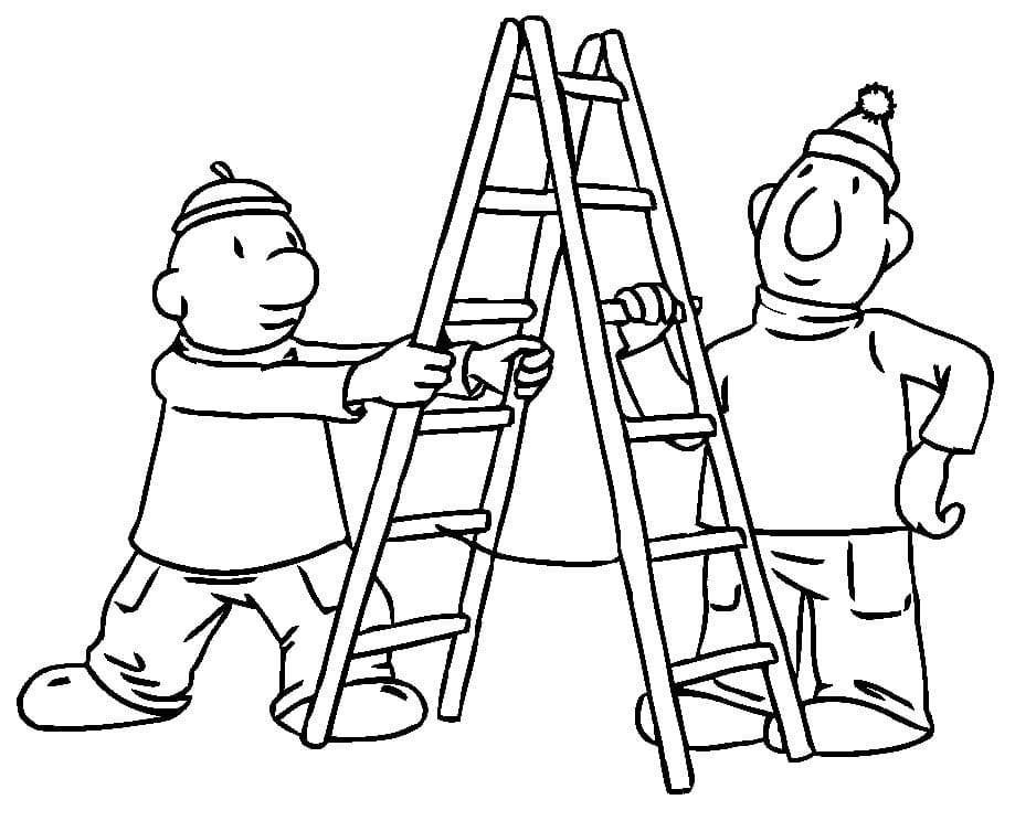 Kolorowanka Sąsiedzi bezpłatny łatwy