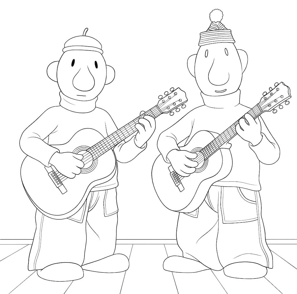 Kolorowanka Sąsiedzi bezpłatny wydruku dla dzieci