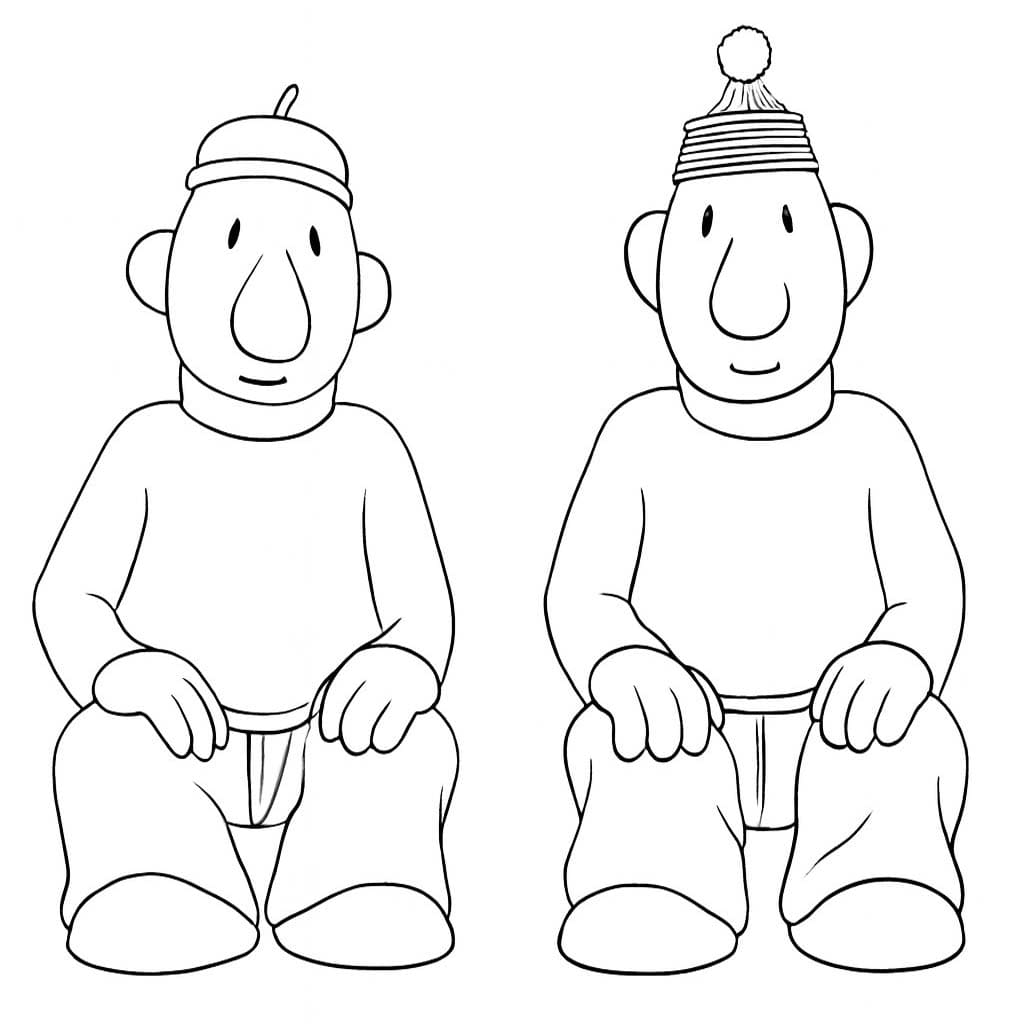 Kolorowanka Sąsiedzi wydruku dla dzieci