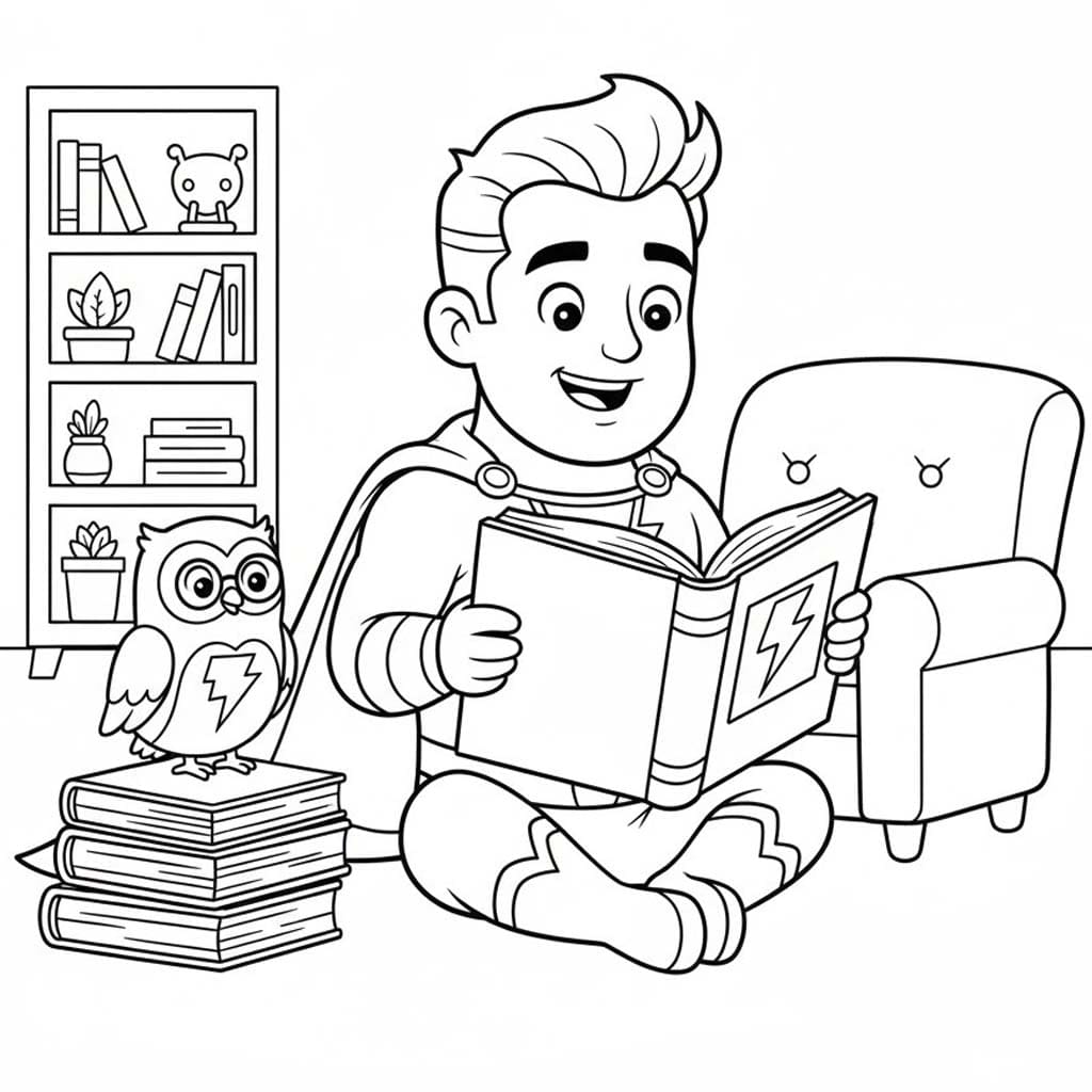 Kolorowanka Shazam bezpłatny prosty