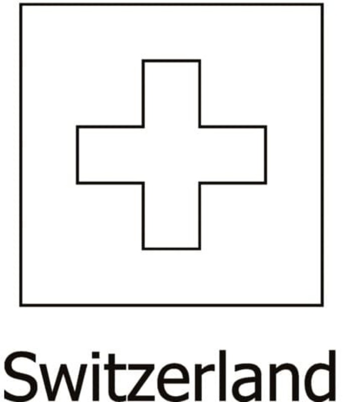 Kolorowanka Szwajcaria wydruku dla dzieci