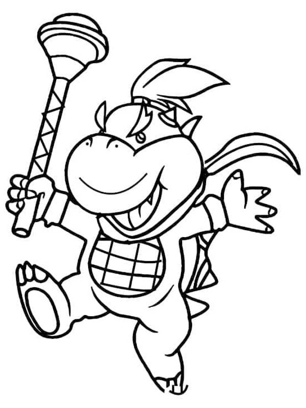 Kolorowanka Bowser bezpłatny dla dzieci