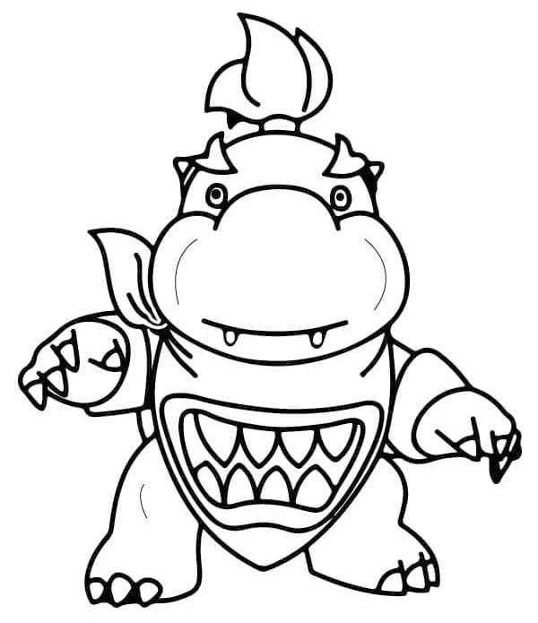Kolorowanka Bowser bezpłatny podstawowy