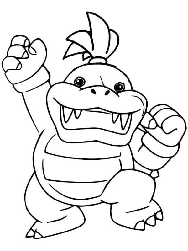Kolorowanka Bowser wydruku