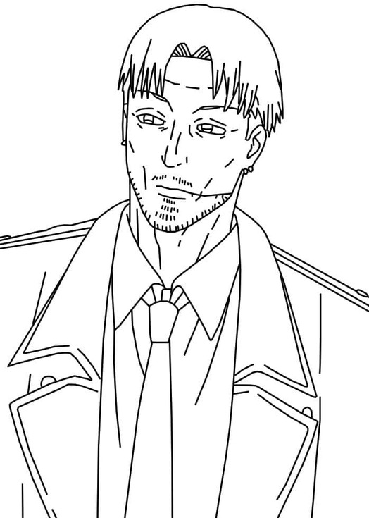 Kolorowanka Chainsaw Man wydruku prosty