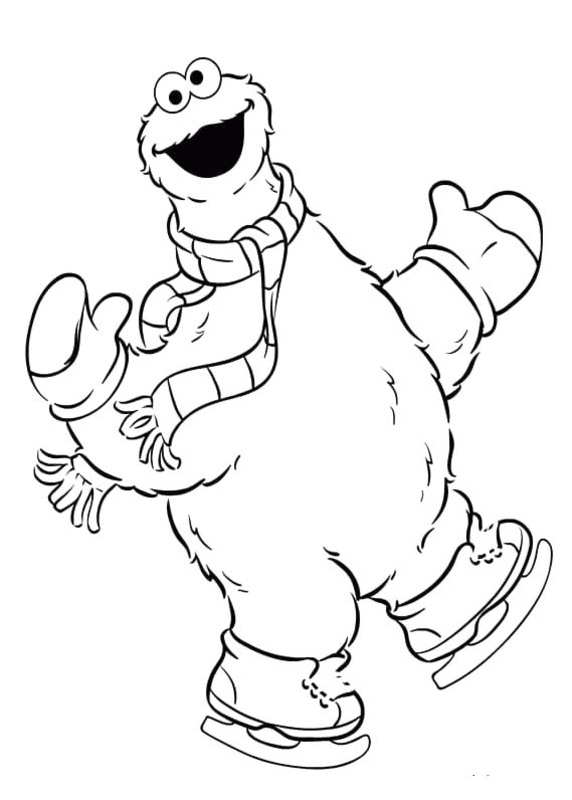 Kolorowanka Ciasteczkowy Potwór bezpłatny dla dzieci