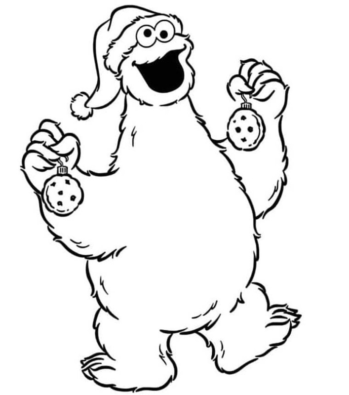 Kolorowanka Ciasteczkowy Potwór bezpłatny prosty