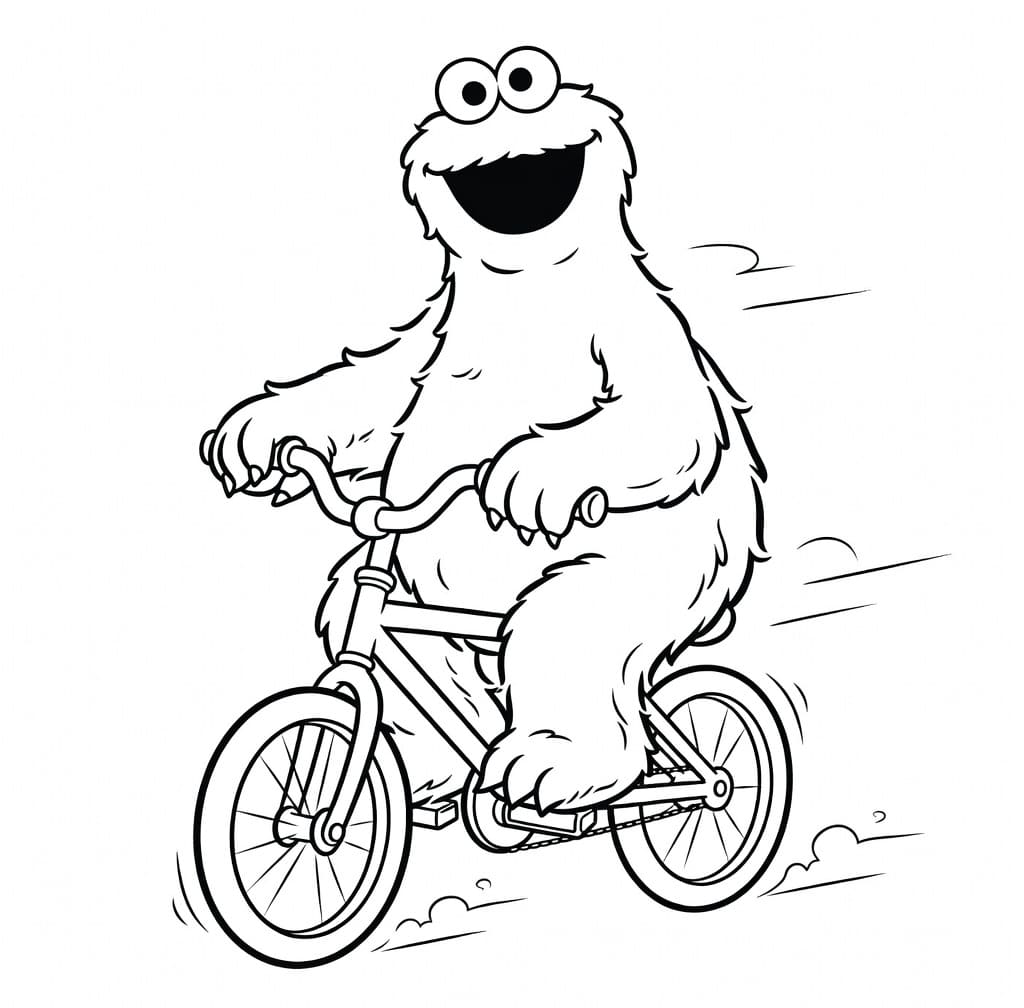 Kolorowanka Ciasteczkowy Potwór bezpłatny