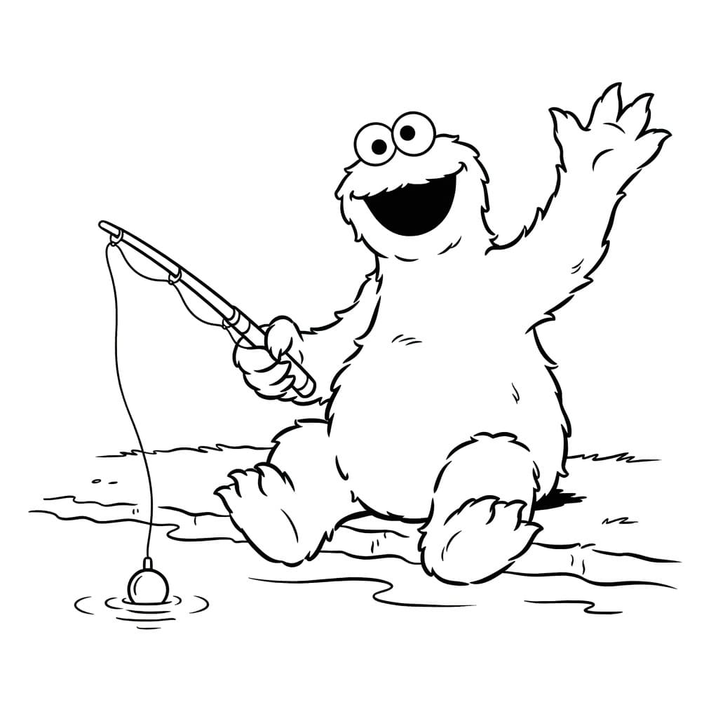 Kolorowanka Ciasteczkowy Potwór wydruku