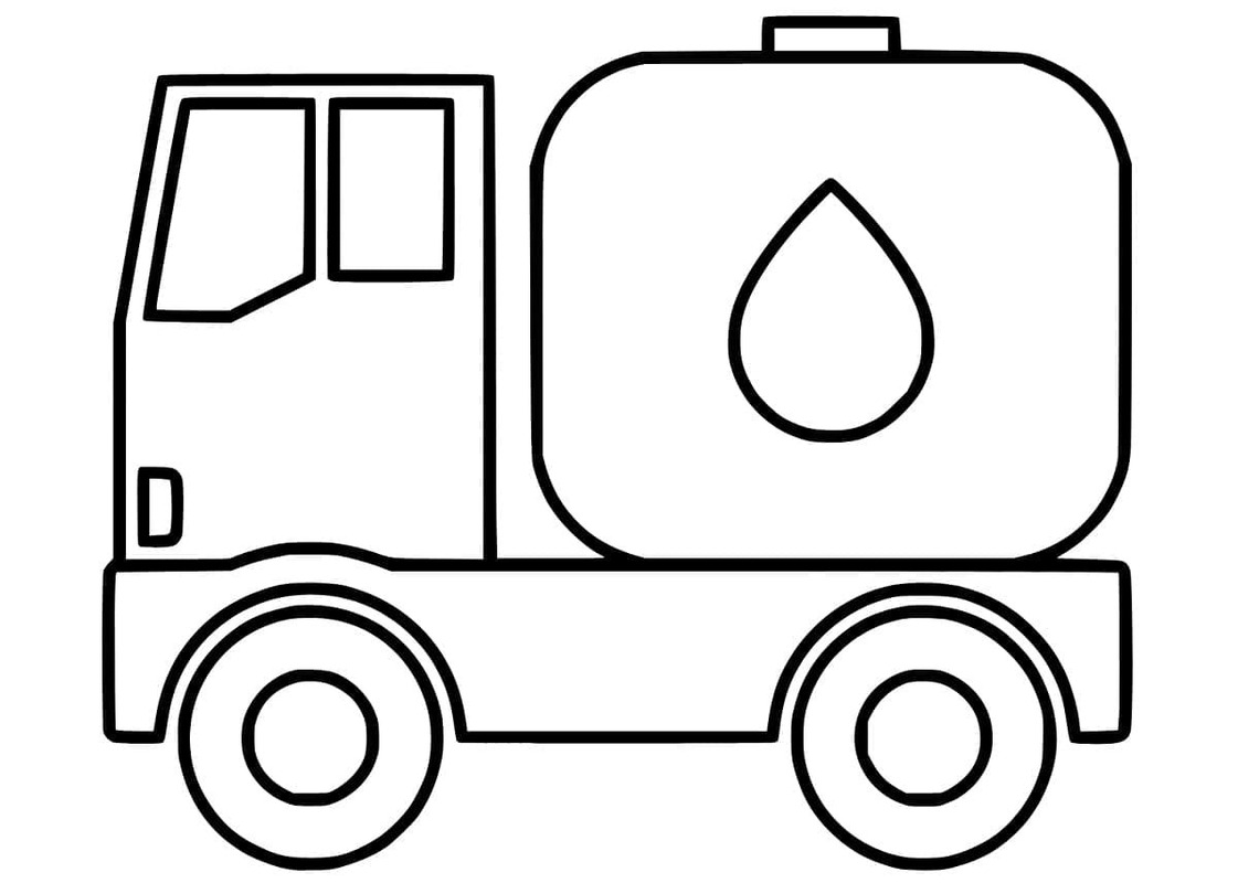 Kolorowanka Cysterna bezpłatny wydruku podstawowy