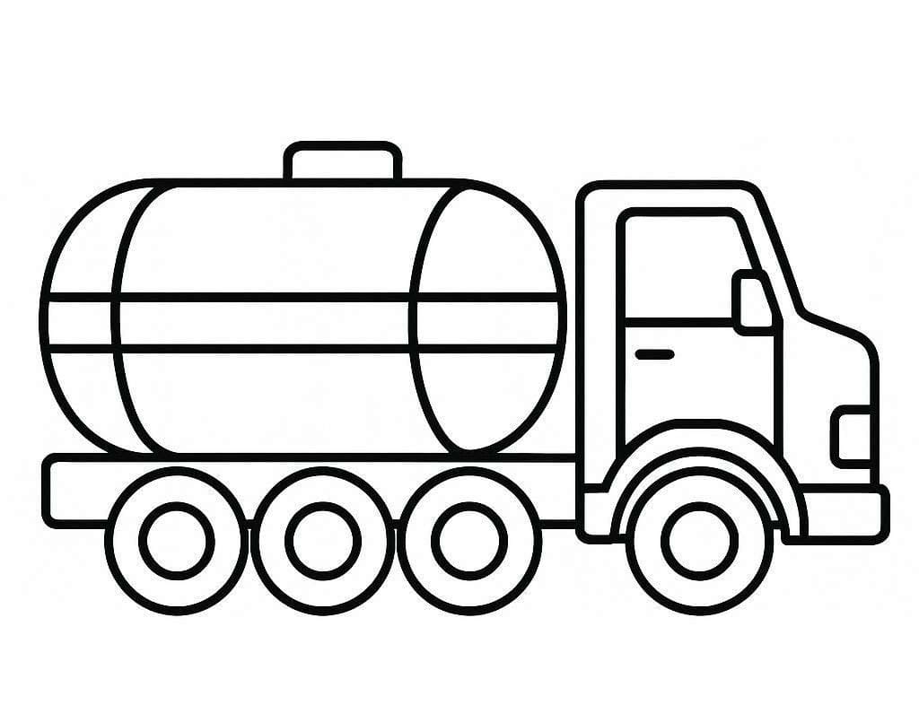 Kolorowanka Cysterna bezpłatny wydruku