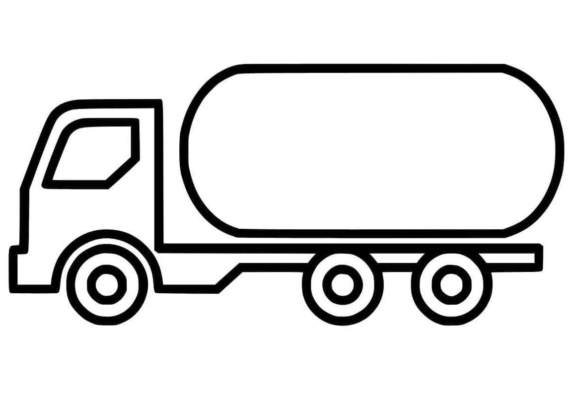 Kolorowanka Cysterna wydruku podstawowy