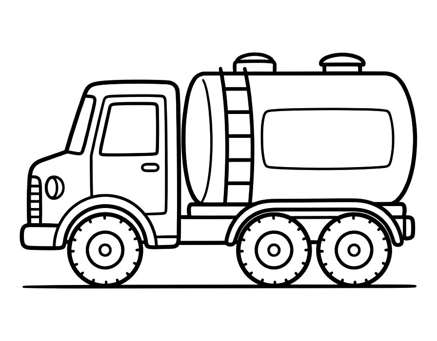 Kolorowanka Cysterna wydruku prosty