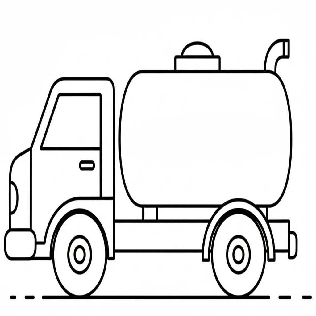 Kolorowanka Cysterna wydruku