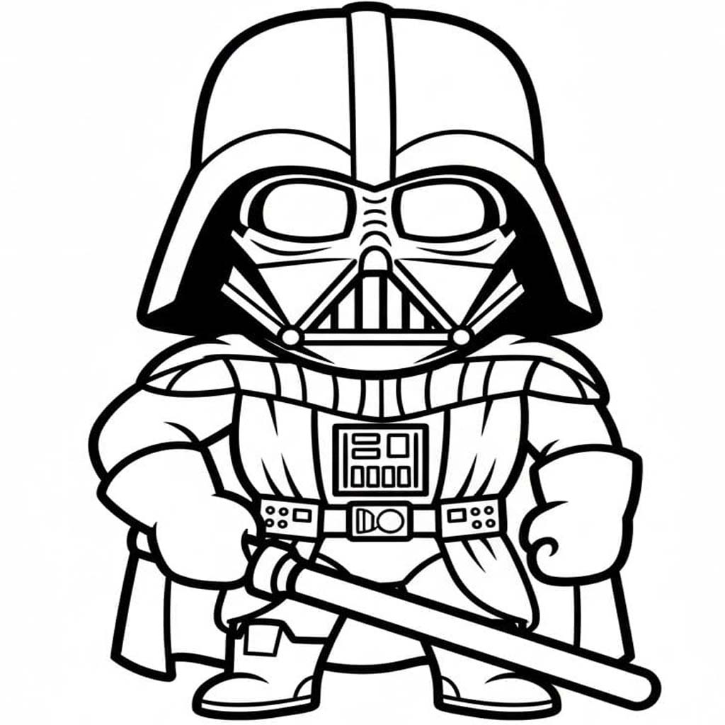 Kolorowanka Darth Vader bezpłatny