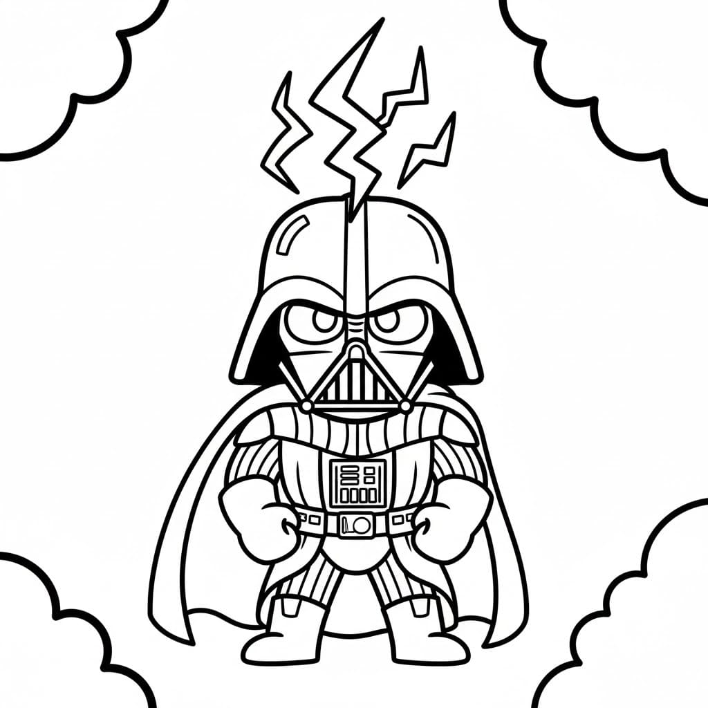 Kolorowanka Darth Vader dla dzieci