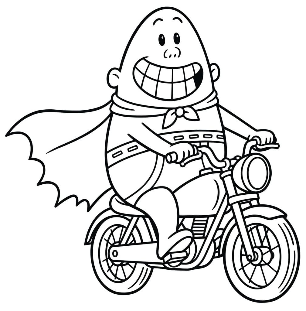 Kolorowanka Kapitan Majtas wydruku