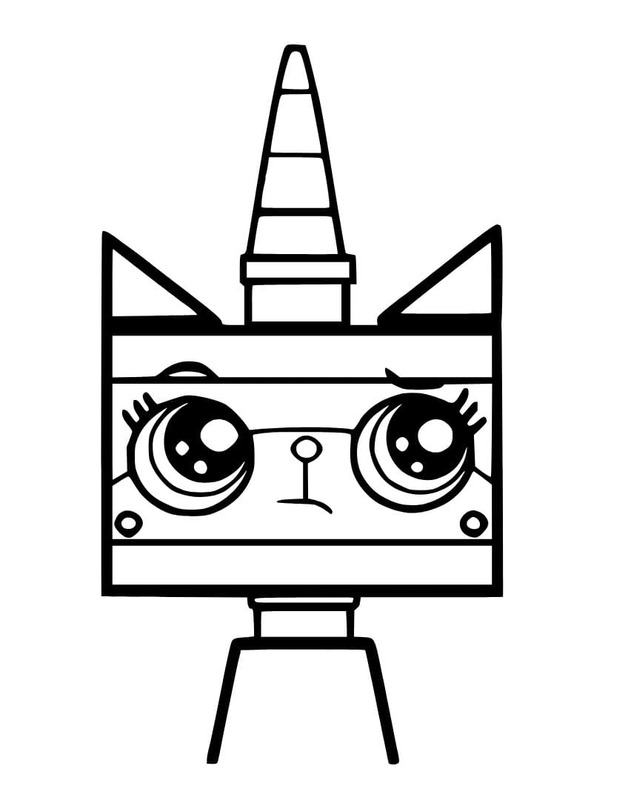 Kolorowanka Kicia Rożek wydruku prosty