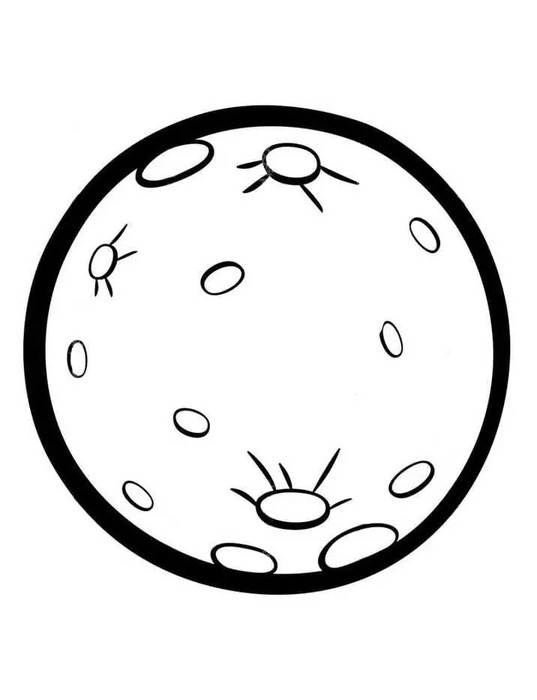 Kolorowanka Księżyc bezpłatny wydruku dla dzieci