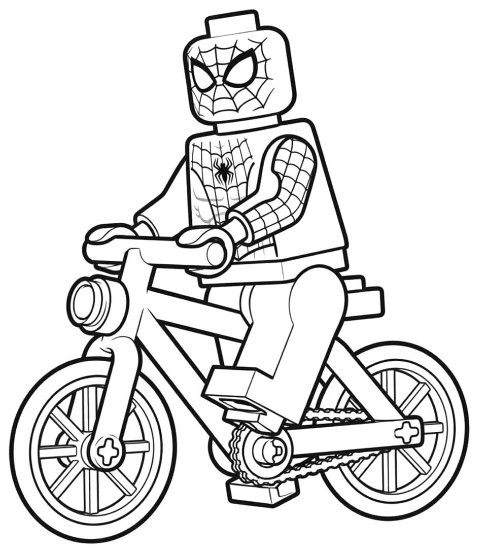 Kolorowanka Lego Spiderman bezpłatny