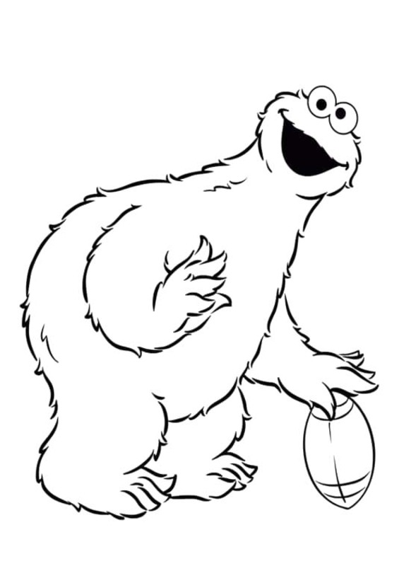 Kolorowanka Narysuj Ciasteczkowy Potwór dla dzieci