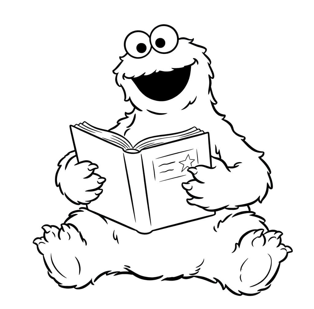 Kolorowanka Narysuj Ciasteczkowy Potwór łatwy