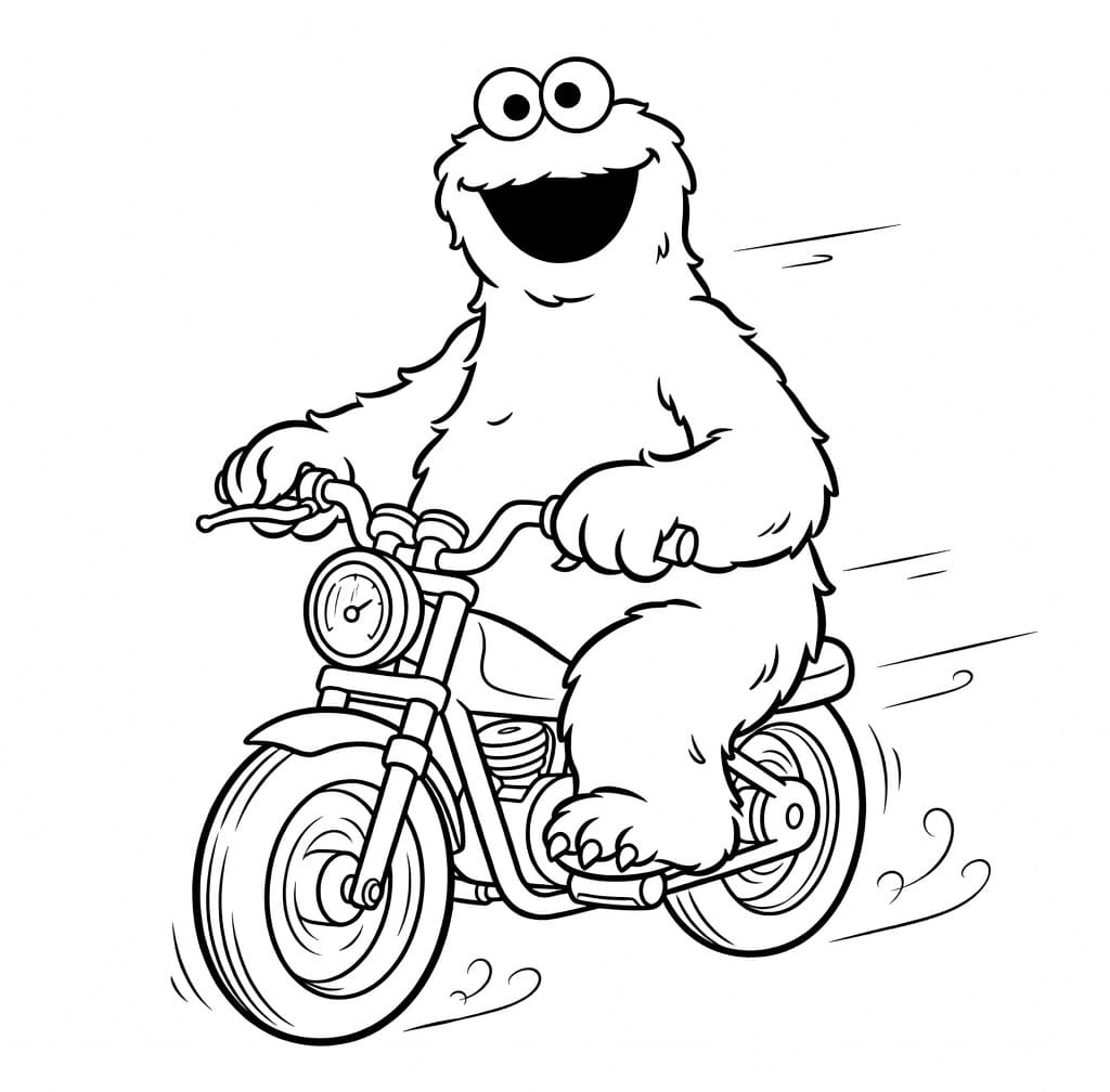 Kolorowanka Narysuj Ciasteczkowy Potwór podstawowy